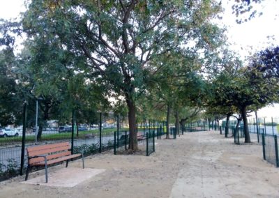 Construcción parque de socialización canina Valencia vista 1